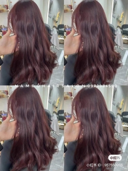 Nhuộm Màu Đỏ Tím Top Salon Luy Tín Giá Rẻ Hoài Đức - Nam Đỗ Hair Salon