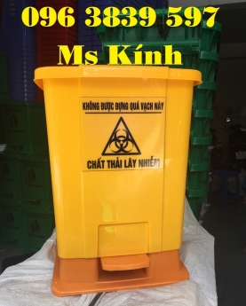 Phân phối thùng rác y tế, thùng rác đạp chân 15 lít, thùng rác y tế 20 lít - 096 3839 597 Ms Kính