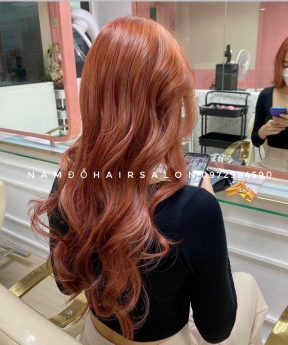 Nhuộm Màu Đồng Đỏ Top Salon Làm Đẹp Giá Rẻ Hoài Đức - Nam Đỗ Hair Salon