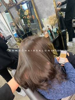 Nhuộm Màu Nâu Lạnh Ánh Khói Top Salon Làm Đẹp Giá Rẻ Hoài Đức - Nam Đỗ Hair Salon