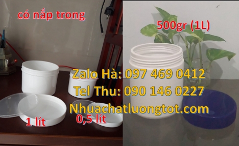 hũ 100 g đựng kẹo Hũ hóa chất 50 gram, hũ 50gr nắp vặn, hũ nhựa 100gr, hũ đựng sốt thịt nướng 200g,