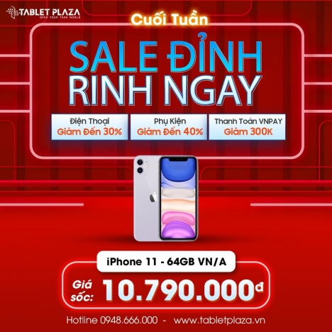 Siêu khuyến mãi sale siêu hot tại Tablet Plaza