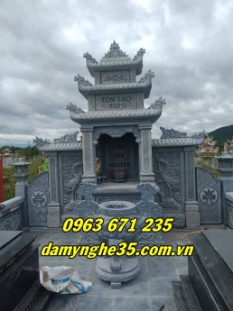 Mẫu lăng mộ đá đẹp bán tại Hải Dương được ưa chuộng.