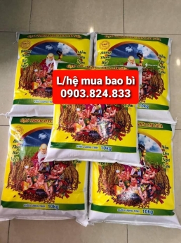 nơi bán bao đựng gạo lài sữa 10kg, 25kg tại tphcm