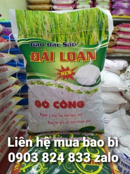 Nơi Bán Bao Đựng Gạo Đặc Sản đài loan gò công 10kg, 25kg