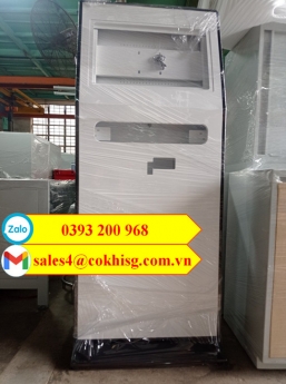 Kiosk, kiosk, kiosk gia công bằng sắt sơn tỉnh điện