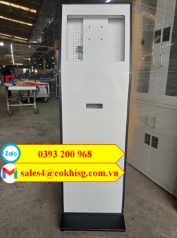 Gia công vỏ kiosk bằng sắt sơn tỉnh điện