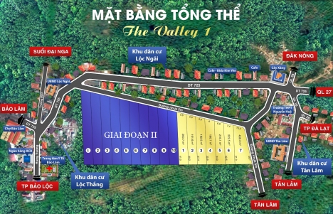 BÁN ĐẤT 2 MẶT TIỀN TẠI TP.BẢO LỘC GIÁ CHỈ TỪ 5,5TR/M2