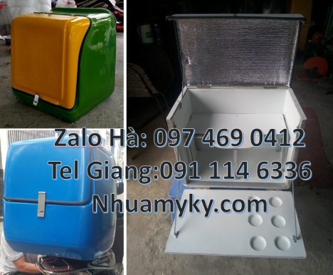 Thùng chở hàng sau xe máy, thùng cơm hộp, thùng shipper, Thùng chở hàng giữ nhiệt đa năng, Túi giữ n