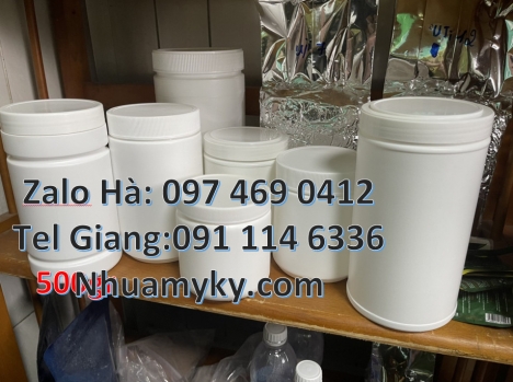 Giá bán hũ 2kg hdpe, Hũ 0.5kg 1 ngấn, Hũ đựng mỹ phẩm, Hũ nhựa 1kg đựng axit, hủ nhựa 500gr vặn 2 ng