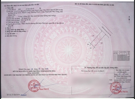 Bán Đất Tái Định Cư Phước Long ngay đường F ( cũ ) rộng 12m. DT 72m2 Ngang 4.5m.
