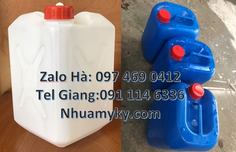 can 20 lít đựng thuốc bảo vệ thực vật, can 20l tròn, can 25l xanh, Can 4l vòi nhấn, can vuông 5l, Ca