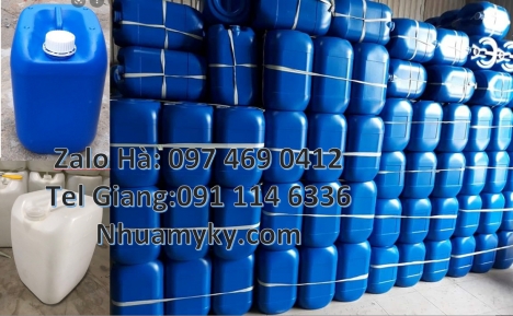 can 20 lít đựng thuốc bảo vệ thực vật, can 20l tròn, can 25l xanh, Can 4l vòi nhấn, can vuông 5l, Ca