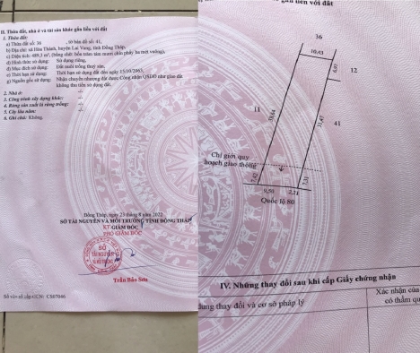 CHÍNH CHỦ bán gấp đất tặng nhà c4 tại Hoà Thành, Lai Vung, Đồng Tháp