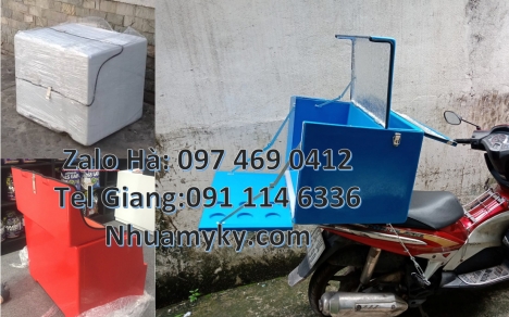 Thùng chở hàng sau xe máy, thùng cơm hộp, thùng shipper, Thùng chở hàng giữ nhiệt đa năng, Túi giữ n