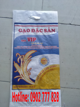 Bao pp dệt, bao pp dệt đựng gạo, bao gạo in sẵn giá rẻ