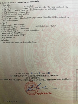 Chủ cần bán gấp căn nhà ttp sau Lotte Hải Đức Phương Sơn cách đường thuỷ Chủ cần bán gấp căn nhà