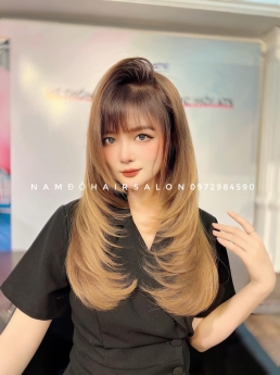 Làm Tóc Dài Layer Top Salon Uốn Cụp Đẹp Uy Tín Giá Rẻ Hoài Đức - Nam Đỗ Hair Salon