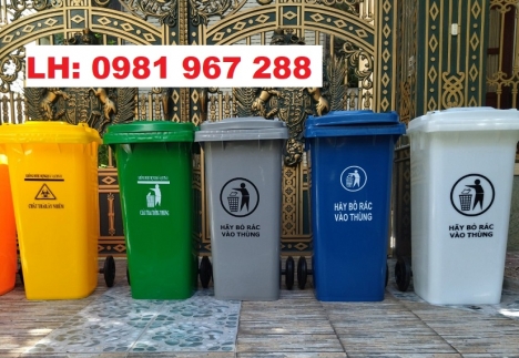 Thùng rác nhựa HDPE ngoài trời