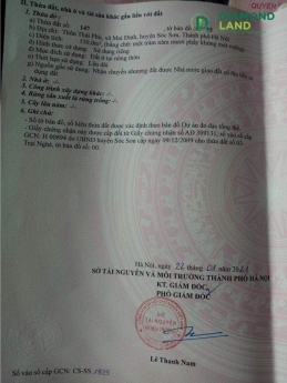 150m full thổ cư , đường 2 oto tránh , ngõ thông , giá 2ty. tại Thái Phù - Mai Đình - SS. gọi  em