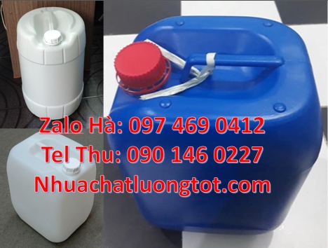 Can nhựa 18l đựng mực in can 20l giá rẻ can 25l trắng, Can nhựa 20 lít đựng dung môi, can nhựa 30