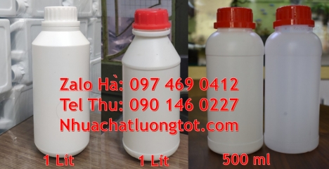Chai nhựa 50ml 500ml đựng nông dược. Chai hdpe 100ml vuông Chai nhựa 1l đựng phân bón chai hdpe gi