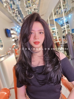 Làm Tóc Dài Layer Top Salon Uốn Cụp Phồng Đẹp Uy Tín Giá Rẻ Hoài Đức - Nam Đỗ Hair Salon