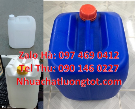 Can nhựa 18l đựng mực in can 20l giá rẻ can 25l trắng, Can nhựa 20 lít đựng dung môi, can nhựa 30