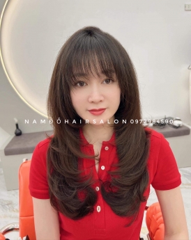 Làm Tóc Dài Layer Top Salon Uốn Cụp Đẹp Uy Tín Giá Rẻ Hoài Đức - Nam Đỗ Hair Salon