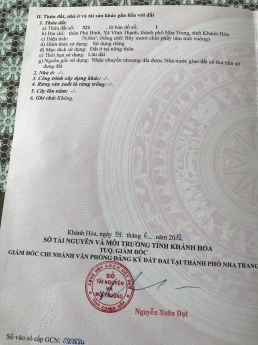 Bán nhà VĨNH THẠNH, NHA TRANG 1 trệt 1 lầu