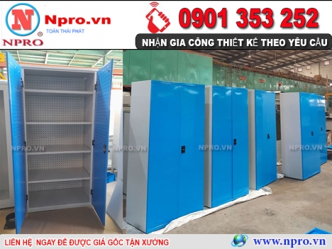 Tủ treo dụng cụ, tủ đồ nghề kết hợp, tủ vật tư 2 cánh