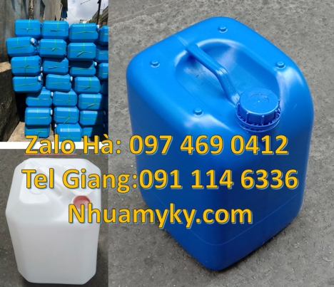 can nhựa 5 lít trong, can 18l đựng mật mía, can nhựa giá rẻ, can nhựa 30 lít dẹp đựng axit, can 25l