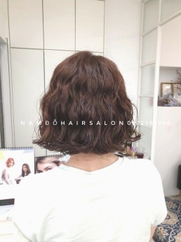 Làm Xoăn Sóng Tóc Ngang Vuông Top Salon Uốn Tóc Đẹp Giá Rẻ Hoài Đức - Nam Đỗ Hair Salon
