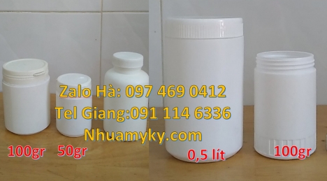 hũ nhựa đựng mỹ phẩm 200gr, hũ nhựa hdpe Giá bán hũ 2kg hdpe, Hũ 0.5kg 1 ngấn, Hũ đựng mỹ phẩm, Hũ n