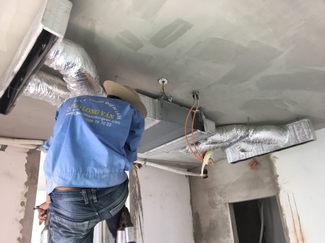 Máy lạnh âm trần (giấu trần) nối ống gió Mitsubishi Heavy hoạt động êm ái