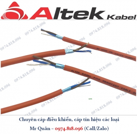 Cáp chống cháy chống nhiễu 2x1.5 sqmm + E