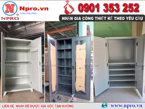 Tủ treo dụng cụ, tủ đồ nghề kết hợp, tủ vật tư 2 cánh