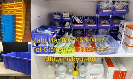 kệ đựng đồ dùng nhà máy, kệ mỹ phẩm Kệ đựng đinh vít thùng nhựa bít, Khay nhựa đựng linh kiện, kha