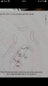Bán đất DV Lai Xá-Hoài Đức. DT 49m2*đường 9m, lô góc ngã tư. Lh 0382.703.234