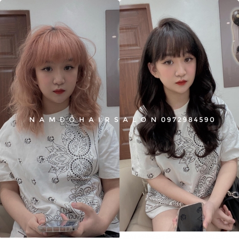 Làm Xoăn Sóng Nước Tóc Long Bob Top Salon Uốn Tóc Đẹp Uy Tín Giá Rẻ Hoài Đức - Nam Đỗ Hair Salon