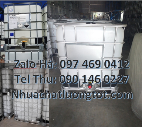 Bồn nhựa 1000 lít đựng hóa chất, bồn nhựa 1 khối nhập khẩu bồn nhựa vuông 1000 lít đựng phân bón T