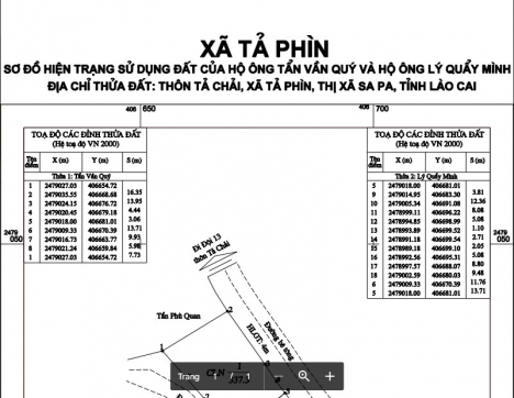 Bán Mảnh Đất Nằm Trong Trung Tâm Thuốc Lá Giao Tả Chải, Tả Phìn, Sapa