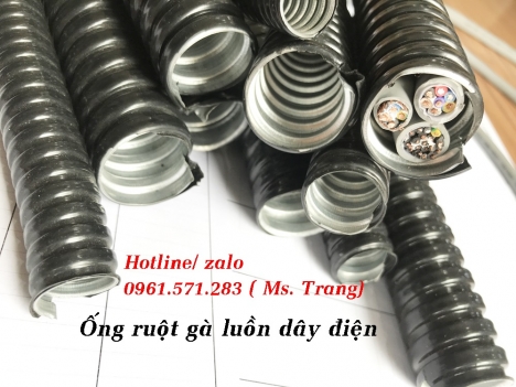 Ống ruột gà lõi thép tráng kẽm D25