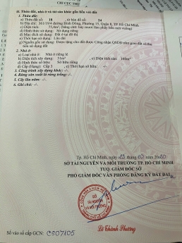 Bán nhà 1 lầu 1 sân thượng Đường Bình Đông P15 Q8