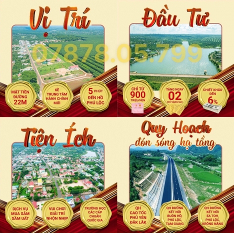 Bán Đất Trung Tâm Hành Chính Mới  KrongNăng, ĐakLak. GIÁ CHỈ 5,1tr/m2.