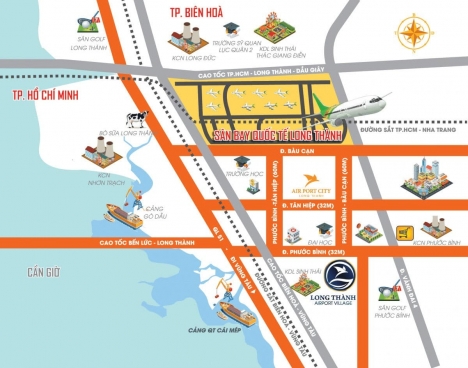 1 tỷ sở hữu ngay đất sân bay Long Thành. 210m2 full thổ có sẵn sổ. Ngân hàng ACB cho vay 50% tổng