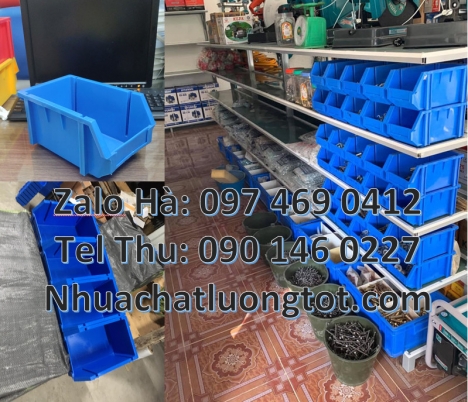Kệ dụng cụ, khay phụ tùng cỡ trung, hộp nhựa duy tân, Kệ A5 A6 A8 giá rẻ, khay linh kiện, kệ đựng li