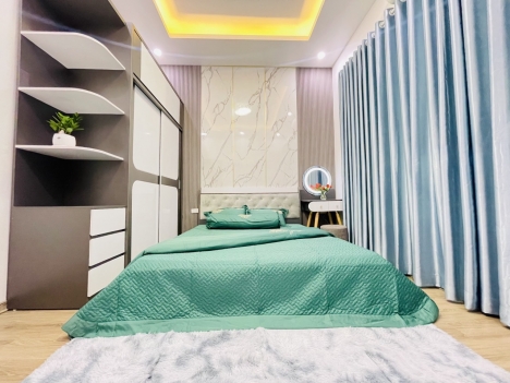 BÁN NHÀ PHỐ VÕ THỊ SÁU: 44M2, 5 TẦNG, 3 NGỦ, MT 4M, LÔ GÓC, NGÕ 3 GÁC. 3.6 TỶ