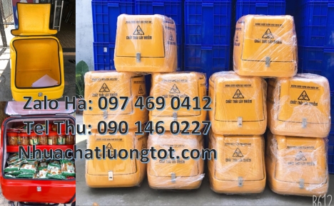 Thùng giao hàng composite, thùng giao trà sữa chia ngăn, Giá thùng nhựa giao hàng, Thùng giữ nhiệt x