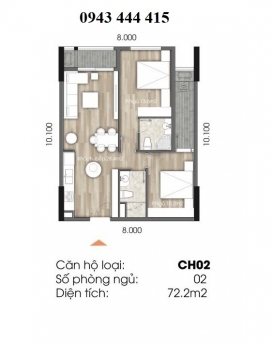 THE CHARM AN HƯNG - TỐ HỮU HÀ ĐÔNG - 72m2 2PN 2 VS - NỘI THẤT CAO CẤP - CHỈ TỪ 700TR (30%) NH hỗ